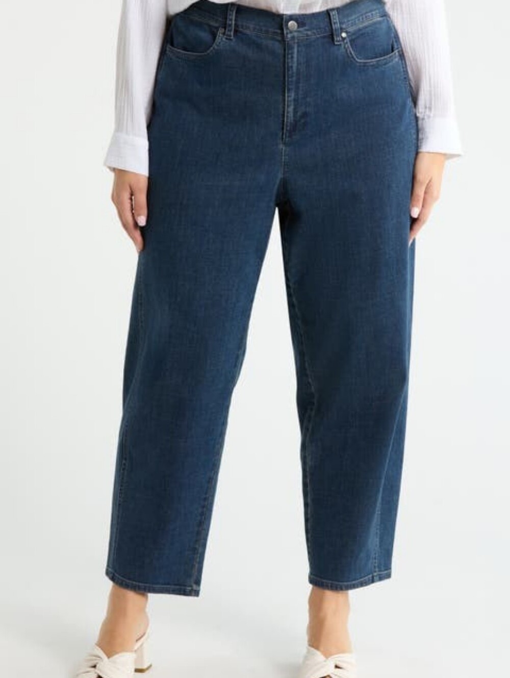Eileen Fisher Women's Straight Leg Jeans in Blue Wash